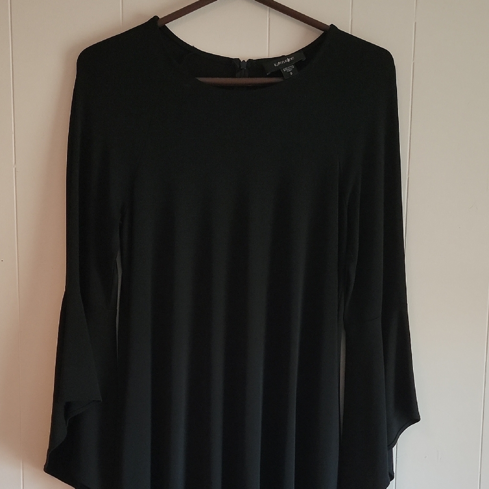 Karen Kane Black Dress Witchy Sleeves Size Small Made In The USA